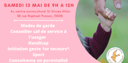 Evénement Ensemble en famille au Centre social Saint Giniez, samedi 13 mai 2023, de 9h à 12h