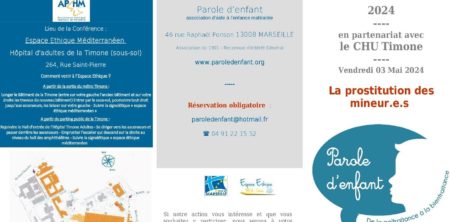 Conférence au CHU La Timone La prostitution des mineur.e.s