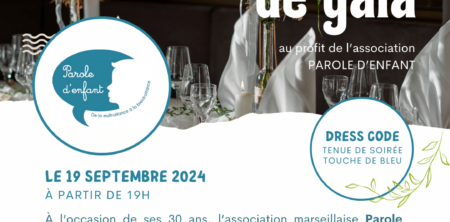 ANNULATION du Repas de gala pour les 30 ans de Parole d’enfant
