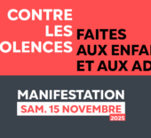 Mobilisation nationale contre les violences faites aux enfants/ados le 15 novembre 2025